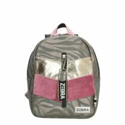 Zebra Trends Girls Rugzak S Velvet Zebra Grey