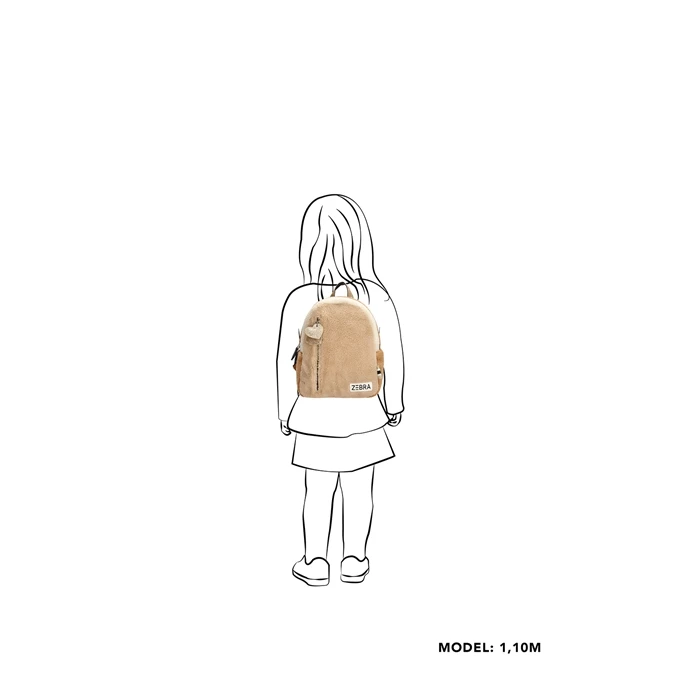 Zebra Trends Girls Teddy Rugzak S Beige 4 Zebra Trends Girls Teddy Rugzak S Beige - Image 2