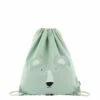 Trixie Mr. Polar Bear Drawstring Bag Mint