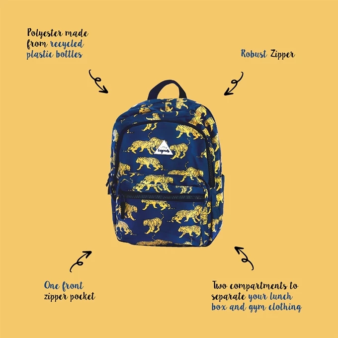 Little Legends Tiger Navy Blue Backpack L Donker Blauw 9 Little Legends Tiger Navy Blue Backpack L Donker Blauw - Image 7