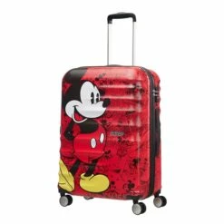 American Tourister Wavebreaker Disney Spinner 67 Mickey Comics Red