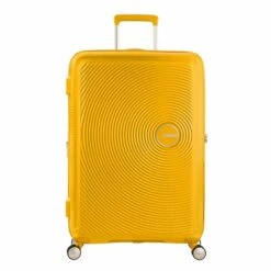 American Tourister Soundbox Spinner 77 Expandable Golden Yellow