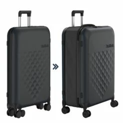 Rollink Vega 360 Opvouwbare Large Koffer 4w Black