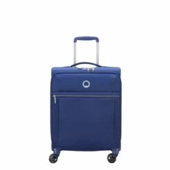 Delsey Brochant 2.0 Slim Cabin Trolley 55/40 Expandable 4W Blue