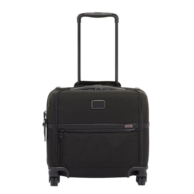 Tumi Alpha Compact 4 Wheel Brief Black II 3 Tumi Alpha Compact 4 Wheel Brief Black II
