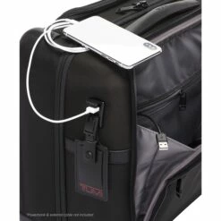 Tumi Alpha Compact 4 Wheel Brief Black II 14 Tumi Alpha Compact 4 Wheel Brief Black II -reis winkel image 5099