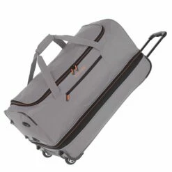 Travelite Basics Wheeled Duffle 70 Expandable Grey