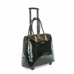 Olivia Lauren Alice Business Trolley Croco Zwart -reis winkel image 6636