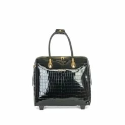 Olivia Lauren Alice Business Trolley Croco Zwart -reis winkel image 6638