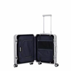 Travelite Next Aluminium 4 Wiel Trolley S Silver -reis winkel image 974