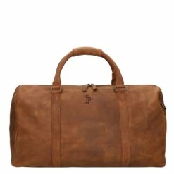 Travelbags The Base Leather Weekender Cognac